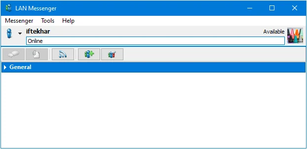 LAN Messenger Window