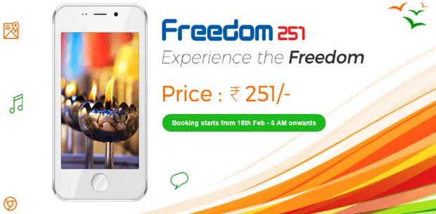Worlds Cheapest Smartphone Indian Freedom 251