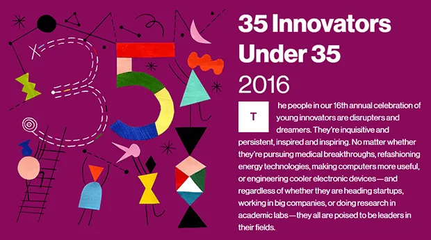 MIT 35 Innovators Under 35 of 2016