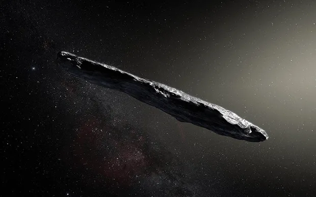 Illustration of Interstellar Asteroid  1I/2017 U1