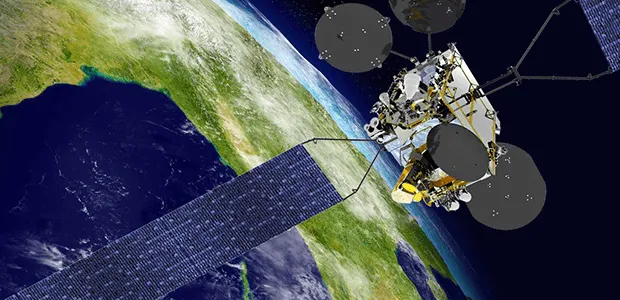Illustration of Bangladeshi Satellite Bangabandhu-1