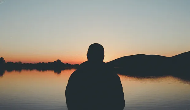 A Man and The Sunset